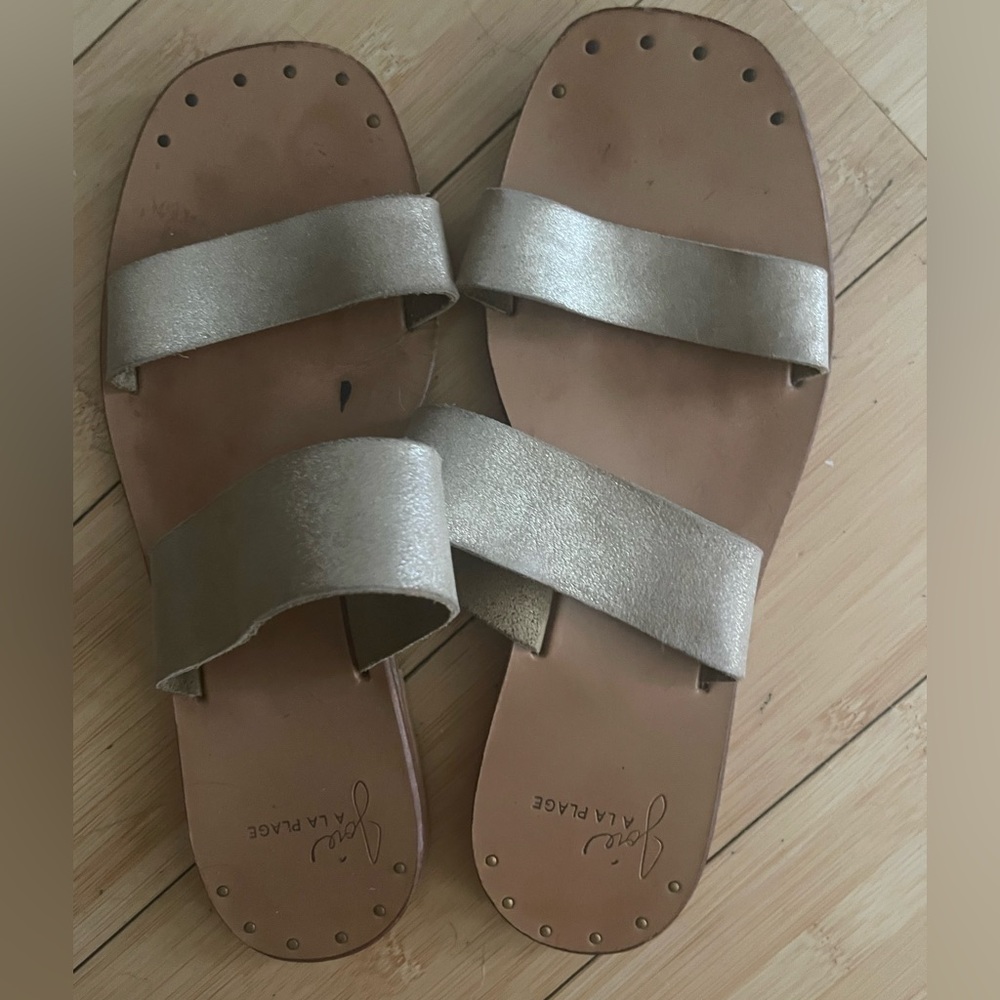 Gold sandals